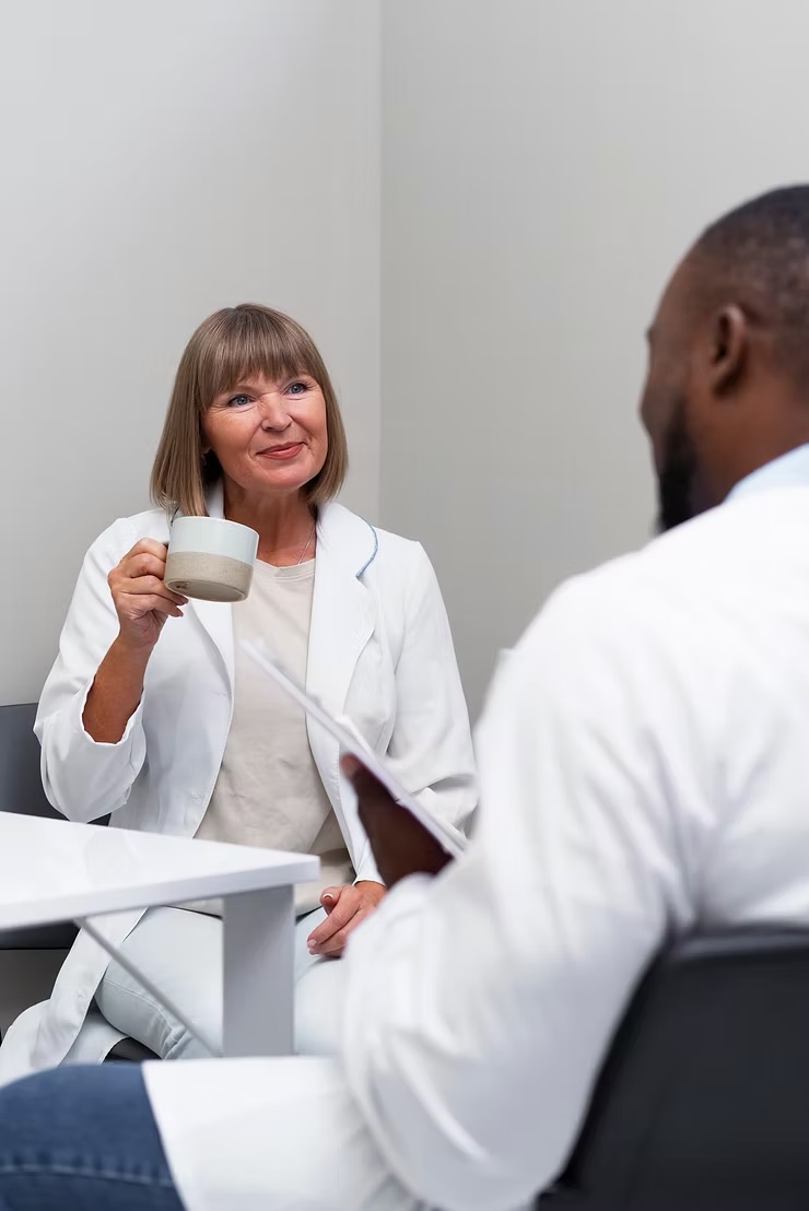 ProVigilant clinician with a client